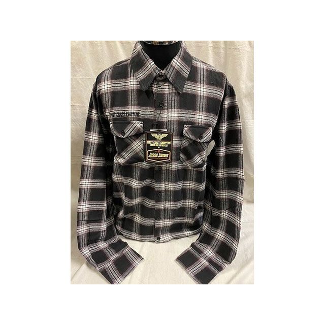 ウエストコーストチョッパーズ フランネルチェックシャツ（ブラック×ブラウン） WEST COAST CHOPPERS バイクの通販は