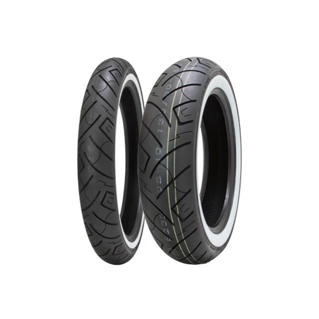 シンコー 汎用 SR777 130/60B19 M/C 67H（ブラック/ホワイトウォール） SHINKO