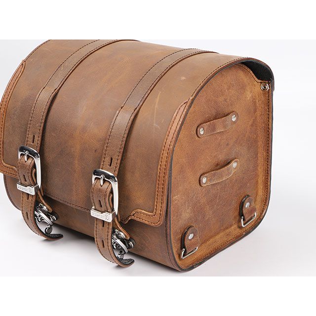 DEGNER SB-76 レザーサドルバッグ（ブラウン） SB-76-BR | デグナー(DEGNER) レザーサドルバッグ LEATHER SADDLEBAG 9L