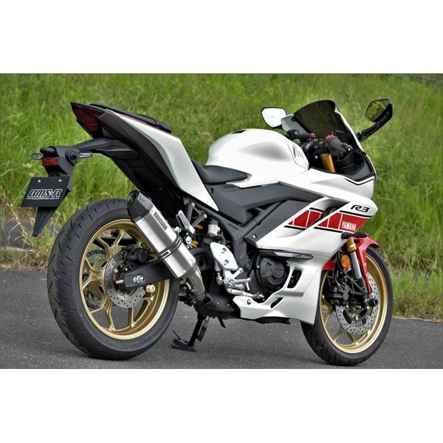 BMS YZF-R3 CORSA-EVO II スリップオン ステンレスサイレンサー 政府認証 BMS RACING FACTORY_7