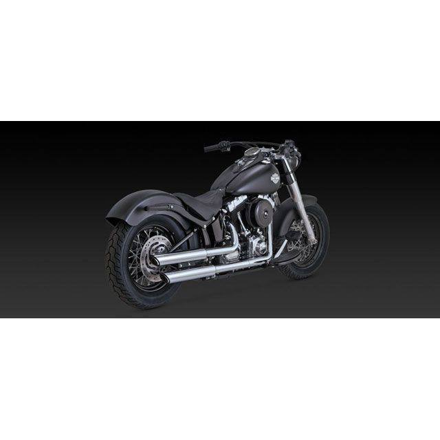 バンス ソフテイルファミリー TwinSlash PCX 3in Slip-on クローム VANCE&HINES バイク