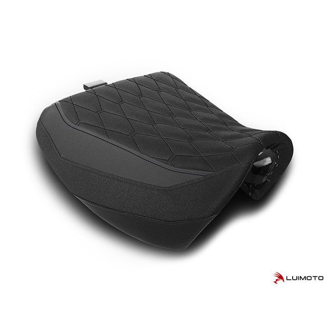 ルイモト PAN AMERICA フロントシートカバー Hex-Diamond カラー スエードブラック/PRODIGYブラック/TEC-GRIP/…