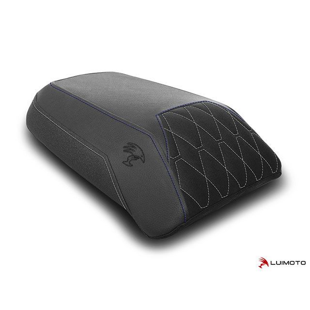 ルイモト PAN AMERICA リアシートカバー Hex-Diamond カラー スエードブラック/PRODIGYブラック/TEC-GRIP/ブル…