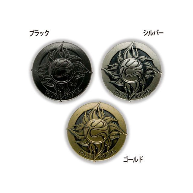 トライジャ TRIJYA 太陽マークコンチョ（ブラック） トライジャ