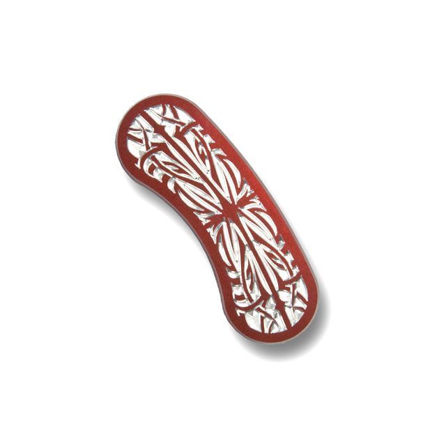 トライジャ ソフテイル キャリパープレート Type02（レッド） フロント トライジャ