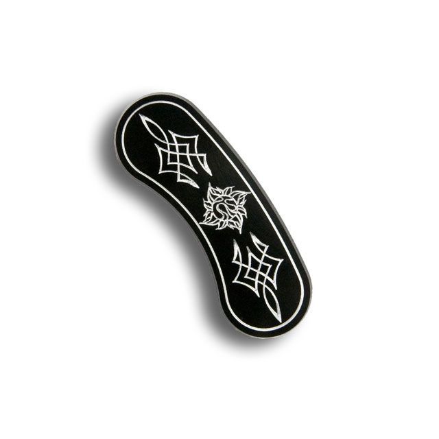 はる トライジャ ダイナ キャリパープレート Logo（ブラック） リア