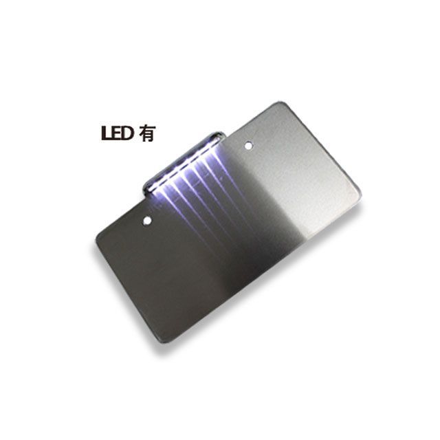 トライジャ 汎用 ナンバーサポート横型LED（ポリッシュ） TRIJYA