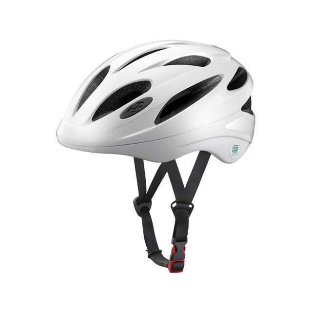 オージーケーカブト（自転車） スクールヘルメット（ホワイト無地） サイズ 56-58cm OGK KABUTO