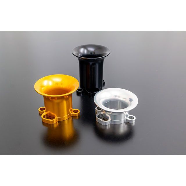 ウェーバー50用、70ミリ長さファンネル！ 汎用 アルミファンネル1個 ネット付 48-50ミリ : サポートバイク