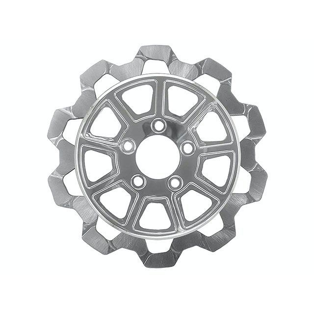 LyndallBrakes V-ROD ツーリング BOW-TIE/9SPOKE 11.8in CH/CH 7mm厚 リア LyndallBrakes 65,945円
