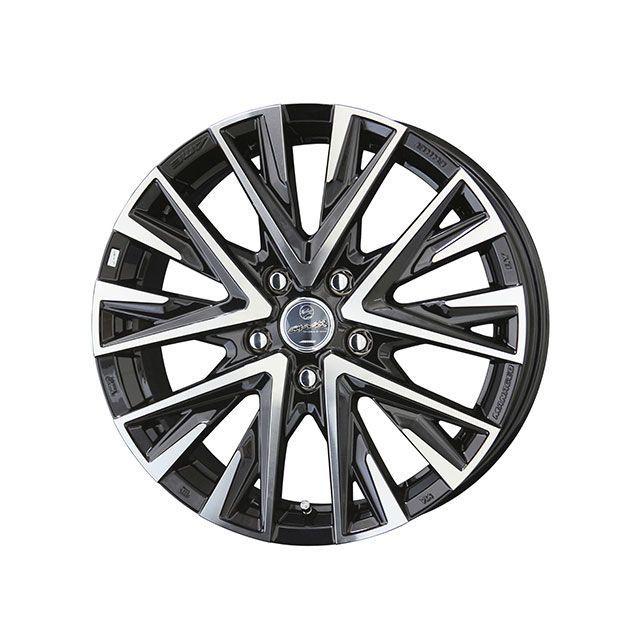 SMACK LEGINA 1770＋45 5-100（ブラックポリッシュ） SMACK 車 自動車の通販は