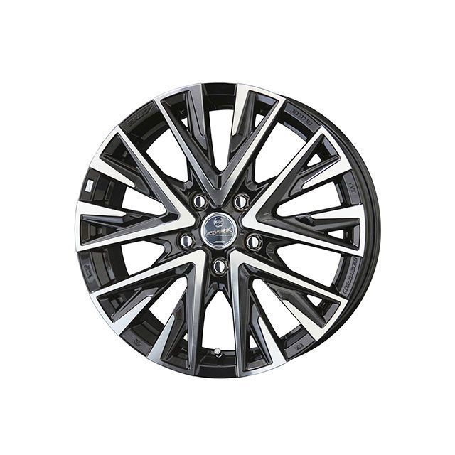 SMACK LEGINA 18×7.5J/インセット＋38/ホール5穴/PCD114.3/ブラックポリッシュ SMACK