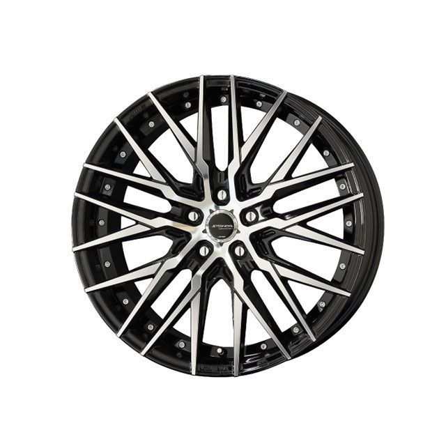 STEINER CVX 20×9.5J/インセット＋40/ホール5穴/PCD114.3/ブラックxポリッシュ STEINER 車 自動車