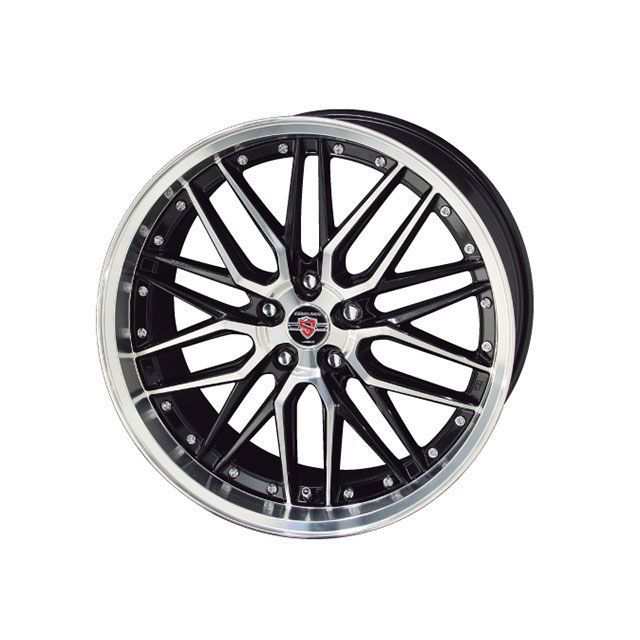 STEINER LMX 19×7.5J/インセット＋55/ホール5穴/PCD114.3/ブラックxポリッシュ STEINER 車 自動車