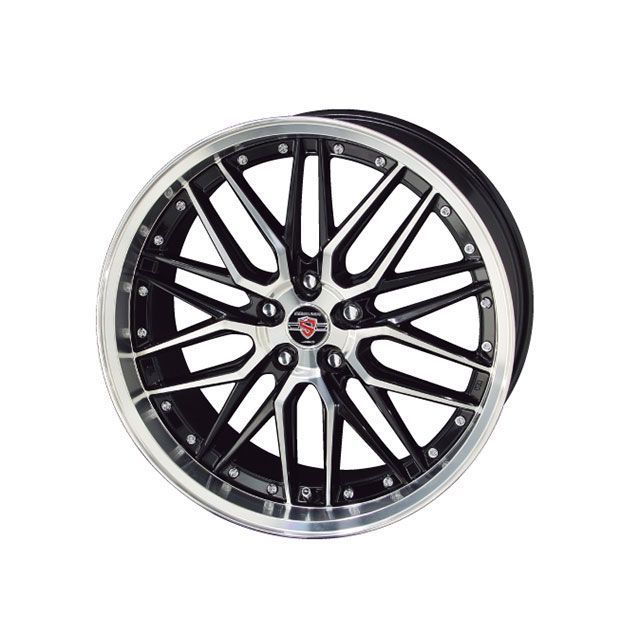 STEINER LMX 19×8.0J/インセット＋35/ホール5穴/PCD114.3/ブラックxポリッシュ STEINER
