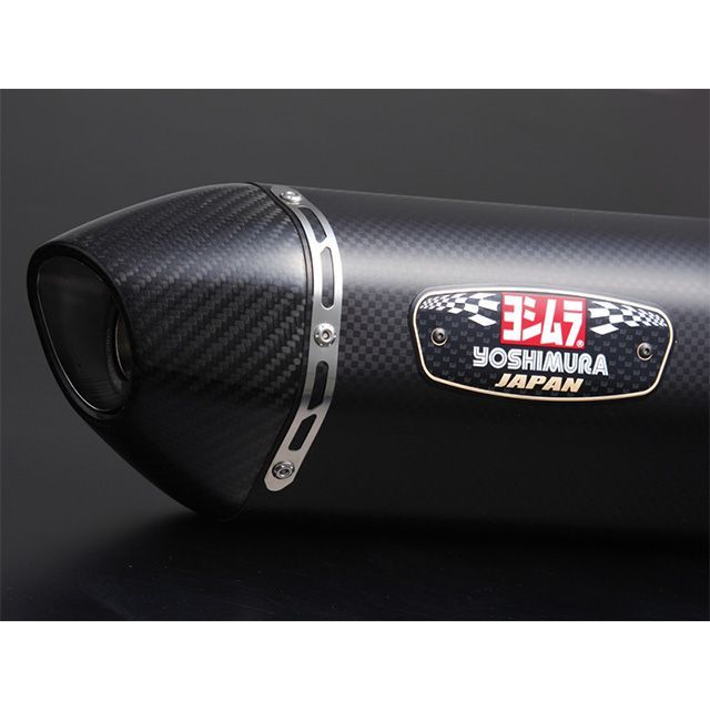 SV650ヨシムラサイクロン カーボンエンドスリップオンマフラー