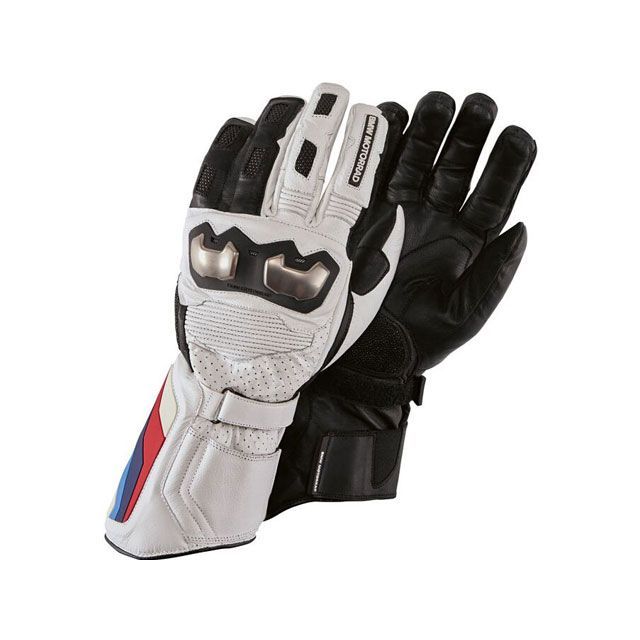 BMW Motorrad バイク用グローブ ホワイト/ブラック/レッド
