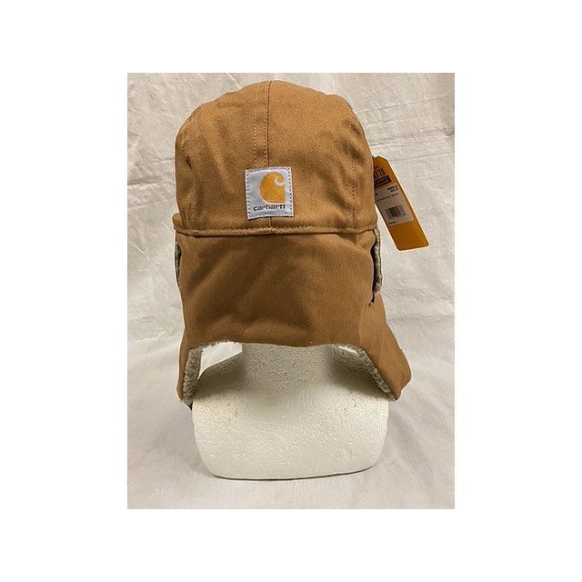 部品屋K&W Carhartt トラッパーハット ブラウン サイズ M-L（頭周り約