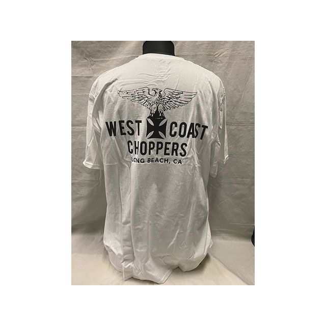 ウエストコーストチョッパーズ 半袖ロゴTシャツ ホワイト WEST COAST CHOPPERS バイク｜au PAY マーケット