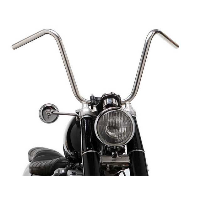 モーターロック 汎用 69バー チョッパースタイル 1インチ 仕様 ディンプル付き カラー ヘアライン Motor Rock