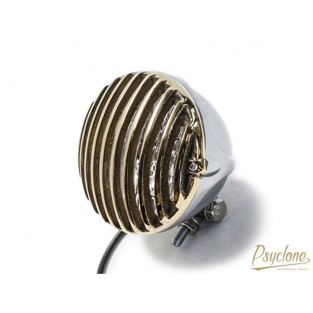 サイクロン 汎用 ブラス削り出しホーンウインカー 4個セット Psyclone