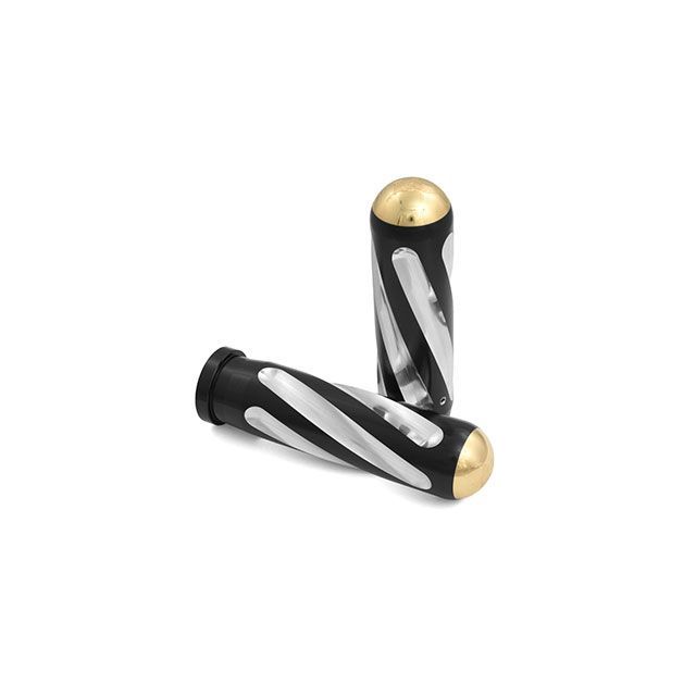 ケンズファクトリー Touring Throttle by wire Neo Fusion Spiral Black/Machine/Brass e…