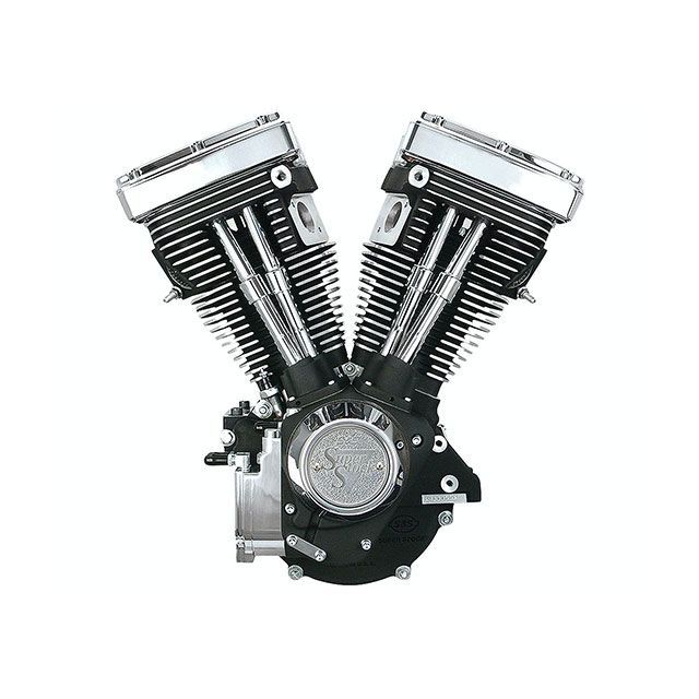 エス＆エス EVOビッグツイン V80 ロングブロックエンジン 84-99y BT Wブラック S&amp;S