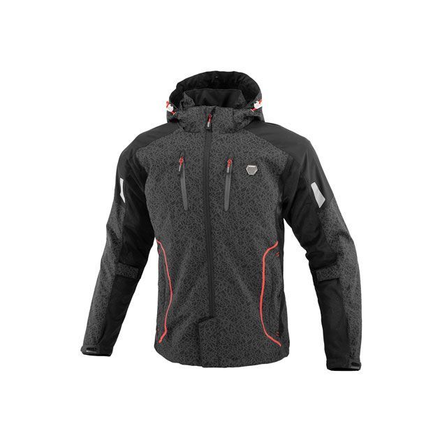 コミネ 2023春夏モデル JK-1123 プロテクトハーフメッシュパーカ ゲンリ（HR ブラック） サイズ 3XL KOMINE