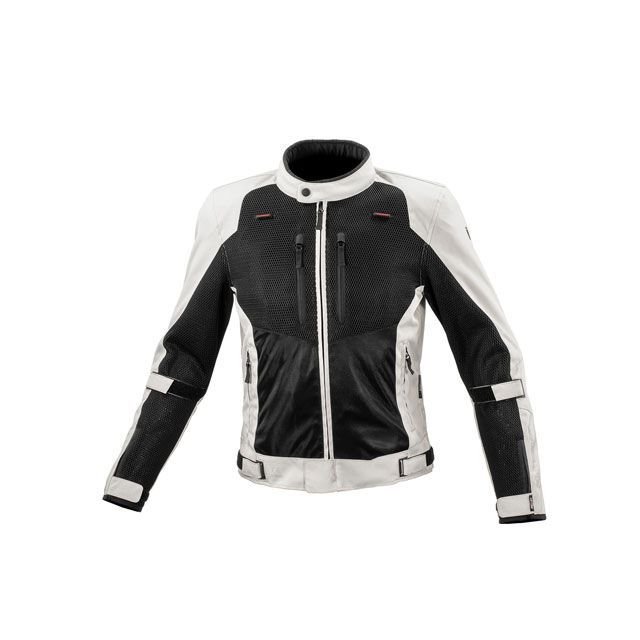 コミネ 2023春夏モデル JK-1563 プロテクト3Dエアストリームジャケット（ライトグレー ブラック） サイズ WXL KOMINE