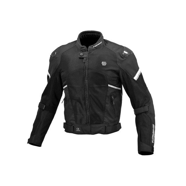 コミネ 2023春夏モデル JK-1573 プロテクトカーボンメッシュジャケット（ブラック） サイズ L KOMINE バイク