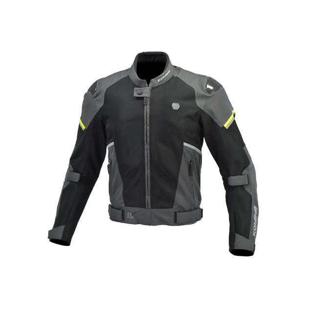 コミネ 2023春夏モデル JK-1573 プロテクトカーボンメッシュジャケット（バサルトグレー ブラック） サイズ：S KOMINE バイクの通販は