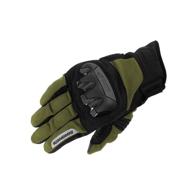 コミネ 2023春夏モデル GK-2203 プロテクトメッシュグローブ（オリーブ） サイズ S KOMINE