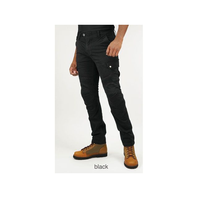 コミネ 2023春夏モデル PK-7443 プロテクトライディングコットンカーゴパンツ（ブラック） サイズ 4XL KOMINE バイクの通販は