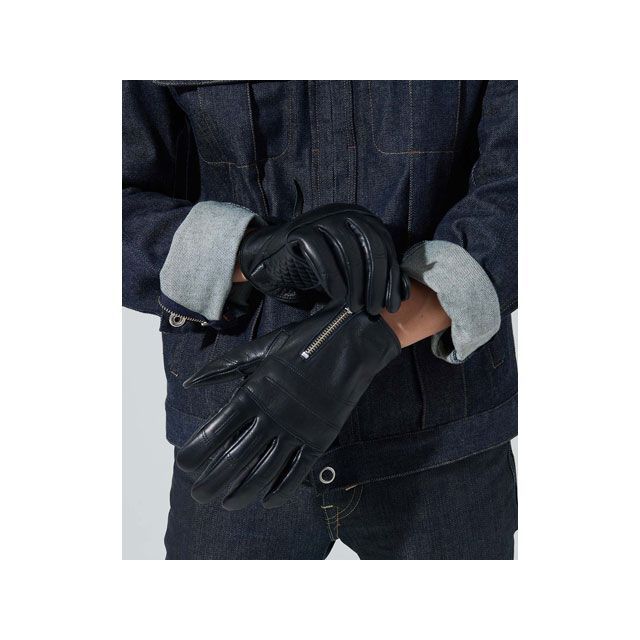 KADOYA レザーグローブ ALTER KEIS No.3359 ROX GLOVE - PL（ブラック