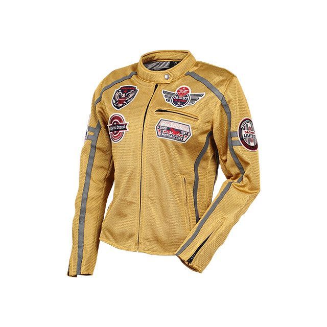 デグナー 2023春夏モデル FR23SJ-8 レディースメッシュジャケット（マスタード） サイズ M DEGNER バイクの通販は