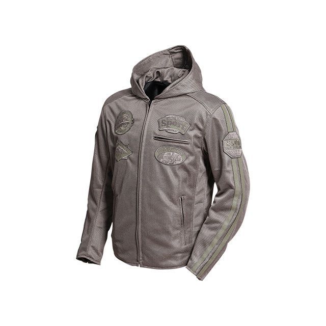 デグナー 2023春夏モデル 23SJ-2 メッシュフード付ジャケット（グレー） サイズ XL DEGNER バイクの通販は