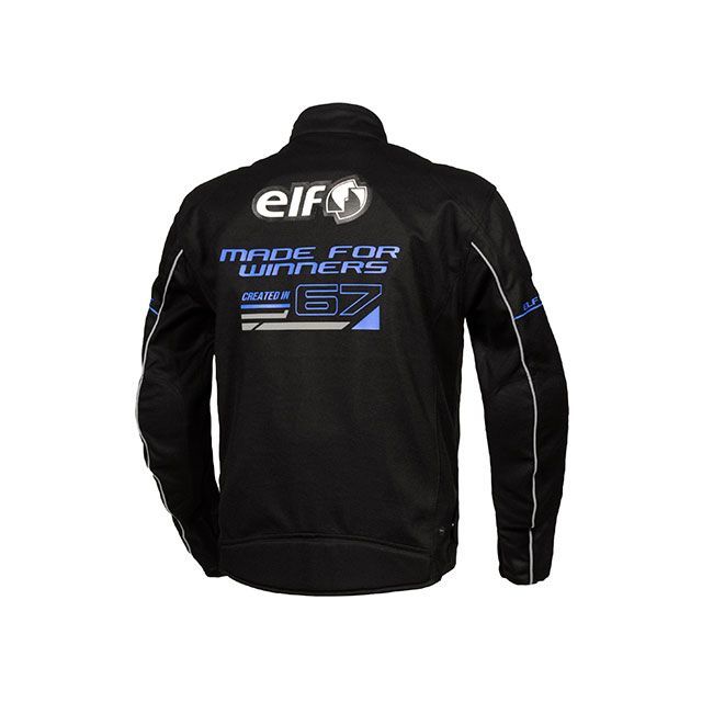 エルフ ライディングウェア EJ-S116 フレッドメッシュジャケット（ブラック＆ブルー） サイズ S elf riding wear_1