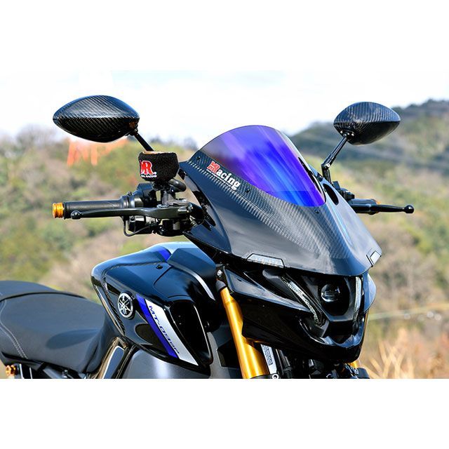 マジカルレーシング MT-09/SP アッパーカウル LEDウインカービルトインタイプ 素材 FRP黒×綾織カーボン製 カラー スーパーコート Ma…の通販は