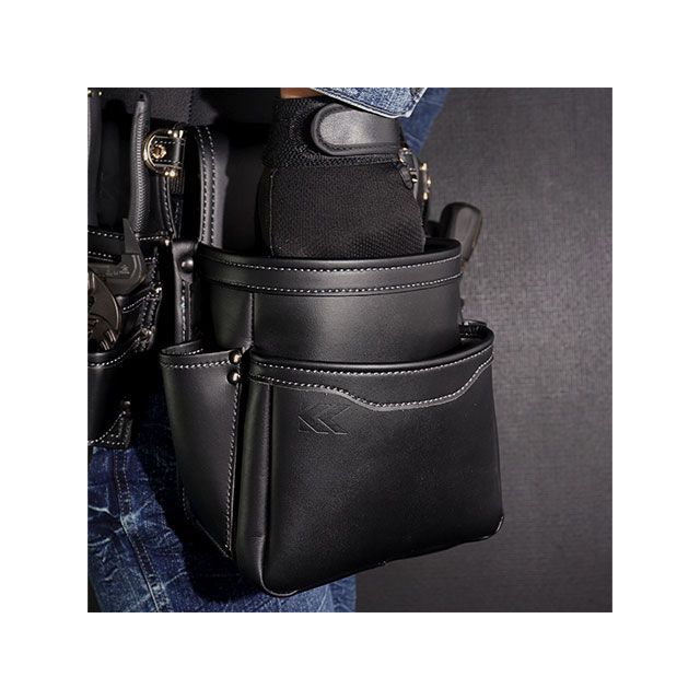 フジ矢 AB-22BG 腰袋2段（黒金） fujiya