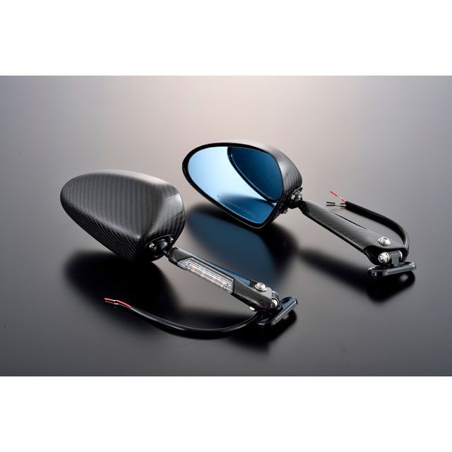 マジカルレーシング 汎用 ウルトラライトLEDカーボンウインカーミラー