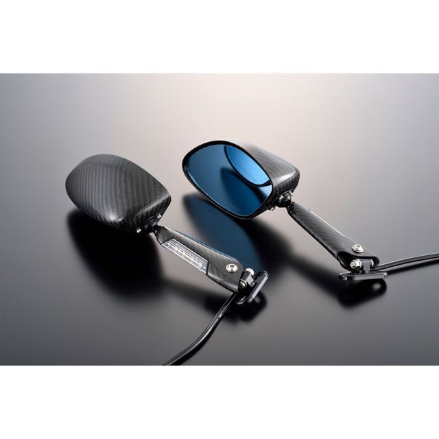 マジカルレーシング 汎用 ウルトラライトLEDカーボンウインカーミラー