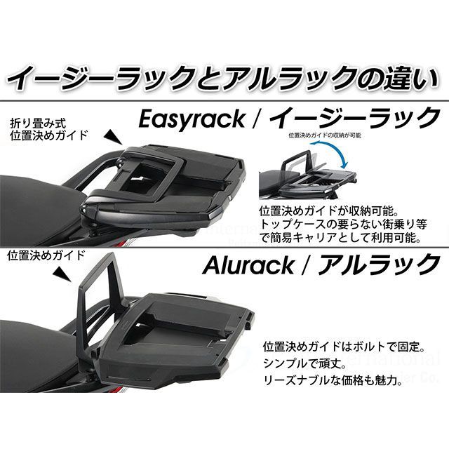 ヘプコ&ベッカー　hepco&becker イージーラック ヘプコ＆ベッカー 汎用トップケースホルダー(キャリア) 「イージー
