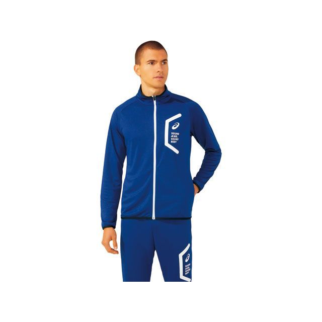 アシックス 2031D909 TEAM HEX KNIT JKT RE（アシックスブルー） サイズ XL ASICS 6,010円