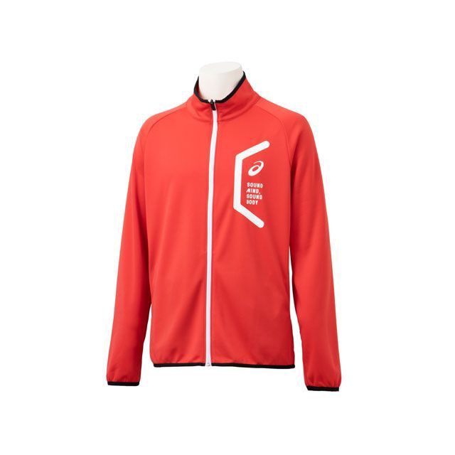 アシックス 2031D909 TEAM HEX KNIT JKT RE（クラシックレッド） サイズ L ASICS キャンプの通販は