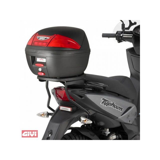 ジビ Typhoon 50 Typhoon 125 トップケースラック 黒いこと MONOLOCK旅行バッグ用 GIVI