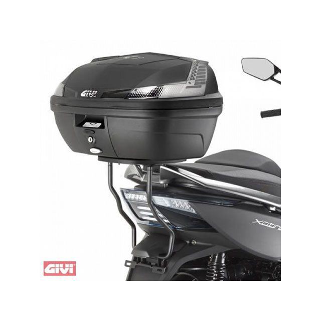 ジビ Xciting 400i トップケースラック ブラック MONOLOCKスーツケース用 GIVI バイクの通販は