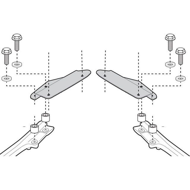 ジビ Versys 1000 トップケースキャリア ブラック（モノロックケース用） GIVI
