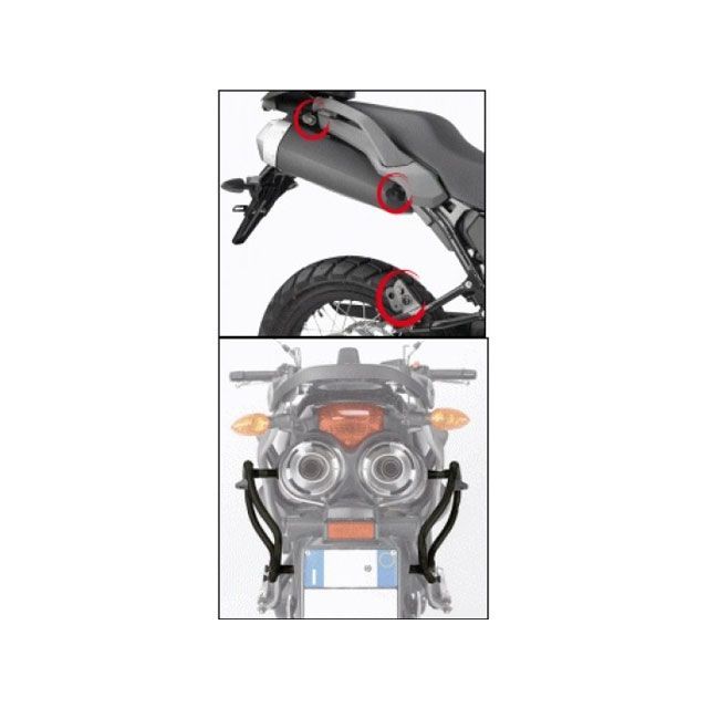 ジビ MT-09 Tracer RAPID - サイドラック 取り外し可能 GIVI