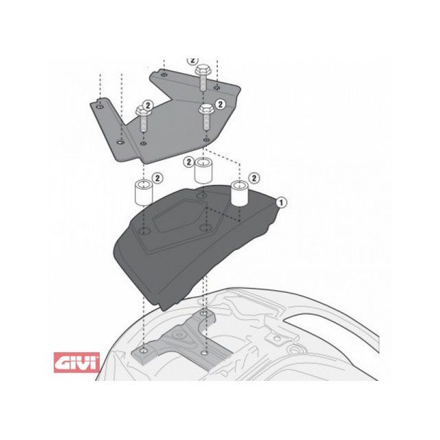 ジビ Burgman 650 Executive PLASTIC カバー FOR THE バックレスト GIVI