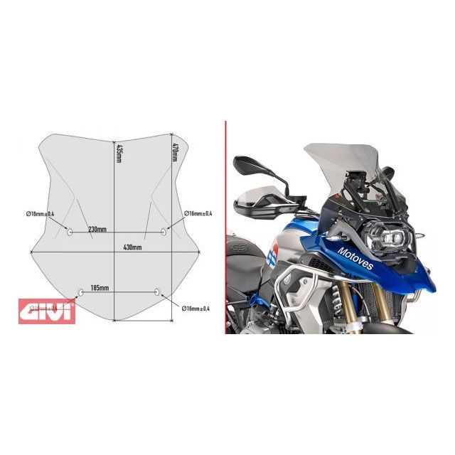 zzr1400 GiVi スクリーン Kawasaki ZX-14 / ZX-14R 2006-2025